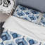 Ensemble de housse de couette moderne bleu et blanc Ogee Patten I-109155373