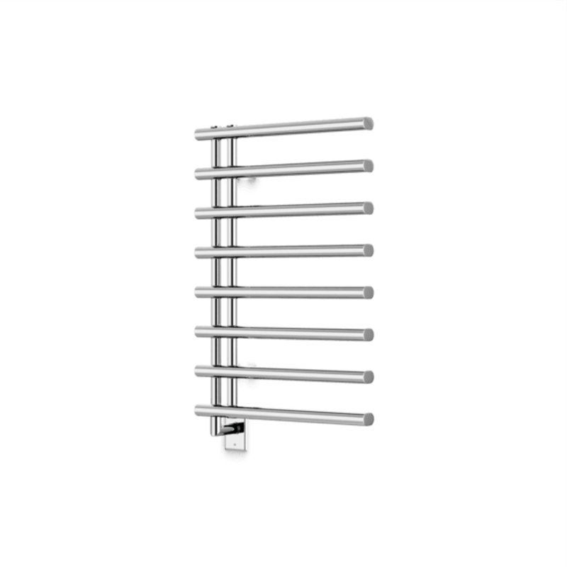 Linx Round 30" X 20" Hardwired Towel Dryer Matte Black, Chrome