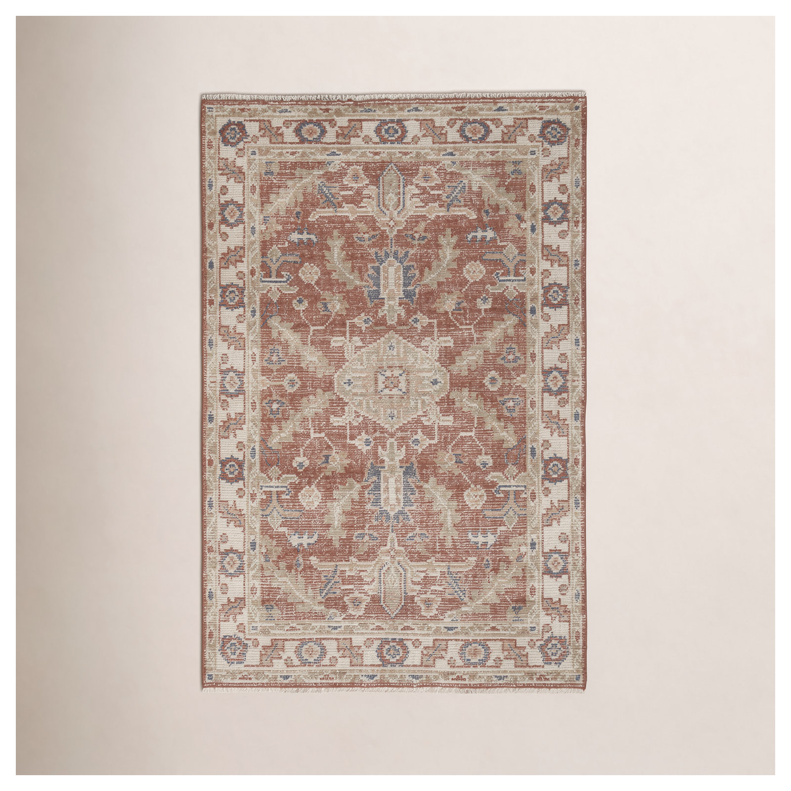 Birch Lane™ Hand Knotted Wool Farida Rug, Rectangle 5' x 8'