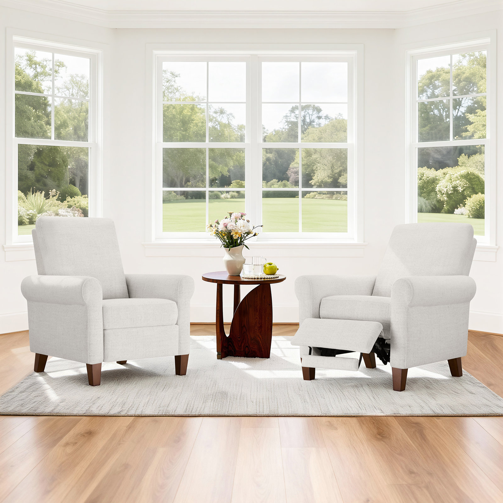 Eleanora 34" Manual Recliner, Nathan Wheat