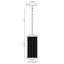 Luminaire suspendu d'extérieur à DEL Brama, noir