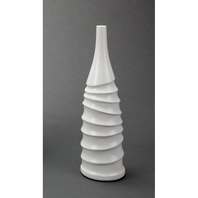 Handmade Porcelain Table Vase, overall height- 20.5"