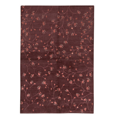 Hand Knotted Wool Area Rug in Multi