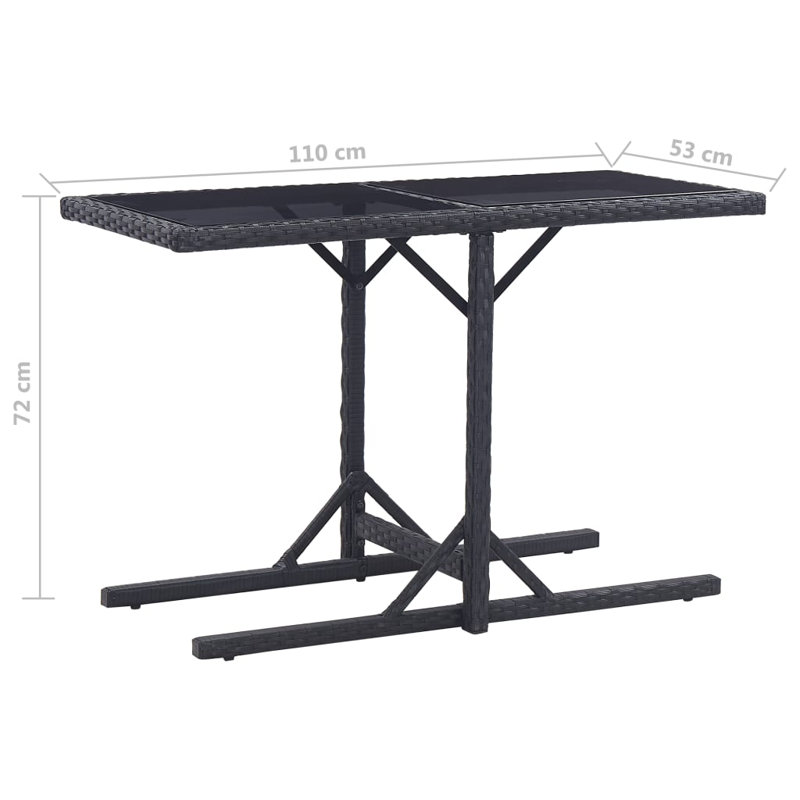 Ansen Rattan Dining Table