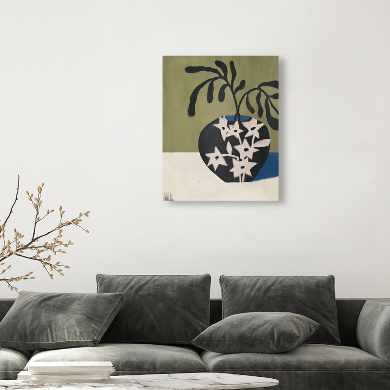 Olive Branch Vase Print by Oliver Gal, 20"H x 16"W, Gallery Wrapped
