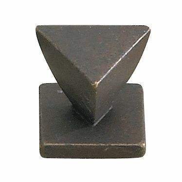 Art Deco 5/4" Length Novelty Knob, Spotted Bronze