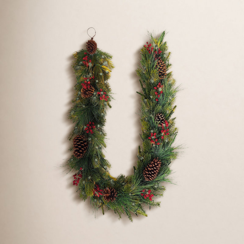 72" Pre-Lit Mixed Pine Garland