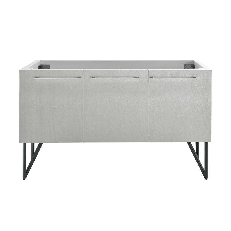 Base de meuble-lavabo simple Anniol, Gris
