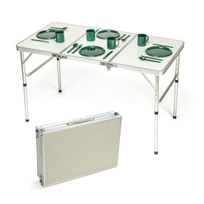 47.2" Rectangular Adjustable Folding Table