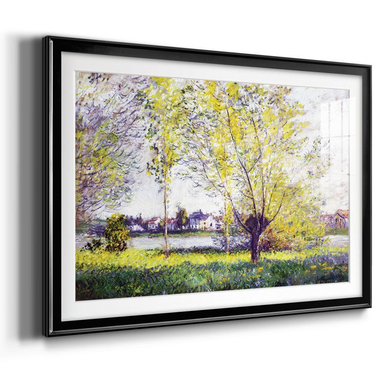 The Willows, 1880 - Art mural mat et encadré sous verre, grand salon, Noir, H 15 po x l 21 po x P 1,5 po