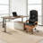 Double Layered Upholstered Executive Chairs with Footrest-1349653443