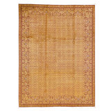 Hand Knotted Wool Area Rug in Black