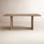 Soleil 74 in. W Rectangular Wood Panel Dining Table-2017435751