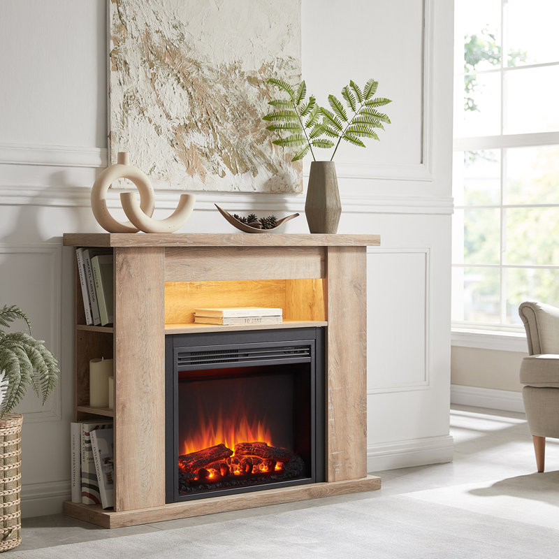 43.31'' W Electric Fireplace with 4500 BTU