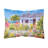 Seaside Beach Floral Outdoor Reversible Throw Pillow