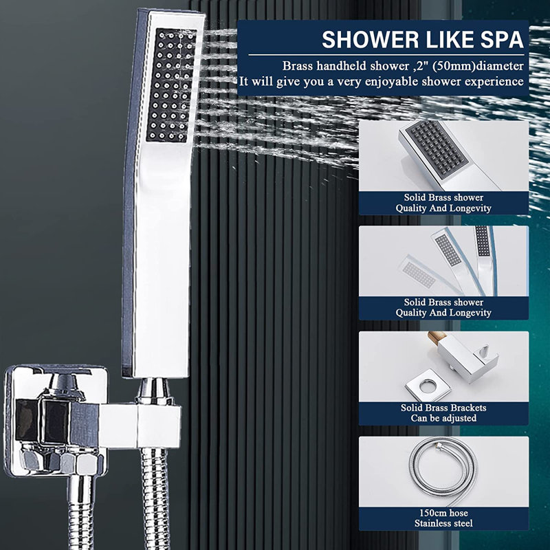 Robinet de douche complet avec valve brute
