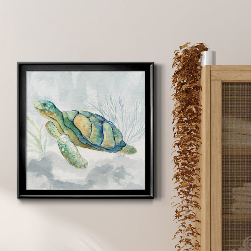 Reproduction d'art sur toile encadrée, Cadre noir, H 26,5 po x l 26,5 po x P 1,5 po