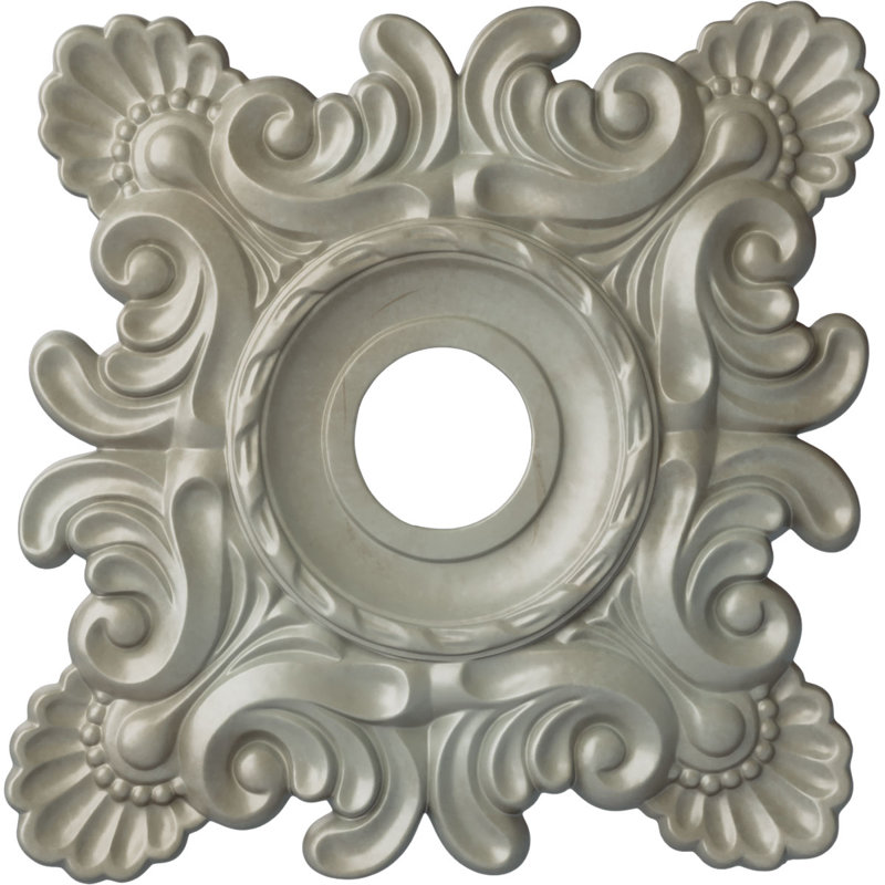 Médaillon de plafond Crawley H 18 po x l 18 po x P 3,25 po, Doré Flash