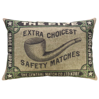  The Pipe Linen Throw Pillow