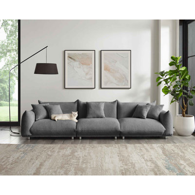 Arnya Upholstered Sofa with Round Arms