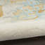 Tapis en viscose touffeté à la main à motif abstrait en jaune / blanc-90723230