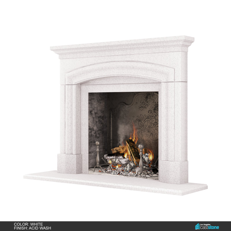 Grand Manchester Fireplace Surround, Acid Wash White
