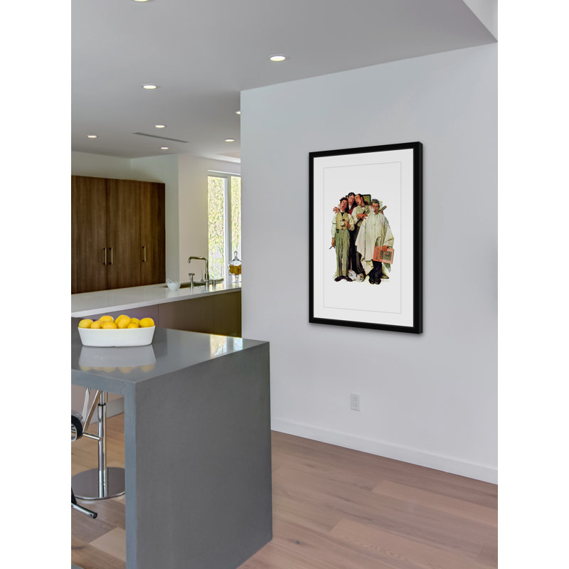 Barbershop Quartet by Norman Rockwell - Wrapped Canvas Print, 46 cm H x 30 cm W x 4 cm D