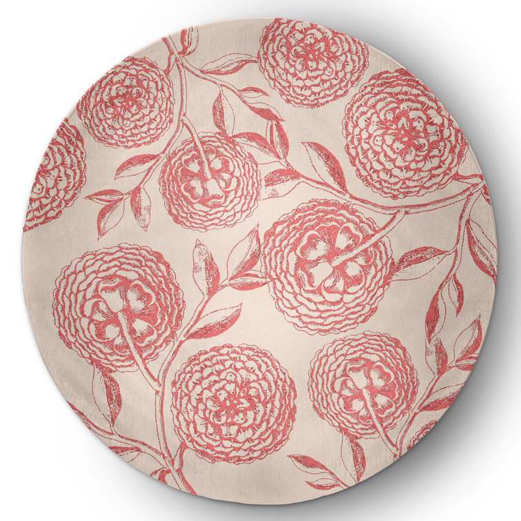 Chenille Floral Indoor Rug