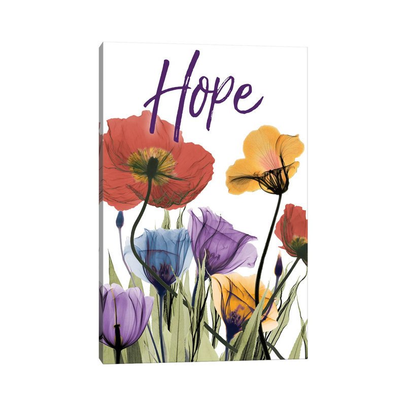 Hopeful Flowerscape by Albert Koetsier - Wrapped Canvas Print, 30.48cm H x 20.32cm W x 1.91cm D