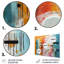 Formes de jeu colorées orange et bleu II - art mural géométrique en métal MT137566-1283780456