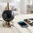 23.5" Modern Metal Table Lamp with USB-A & Type-C Charging Ports, 3-Way Dimmable Touch Control, Black Marbleized / Antique Brass