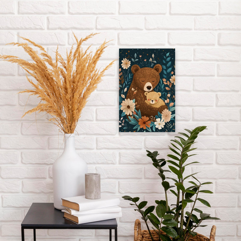 Peaceful Bear Family by Andreas Magnusson - Wrapped Canvas Print, 45.72 cm H x 30.48 cm W