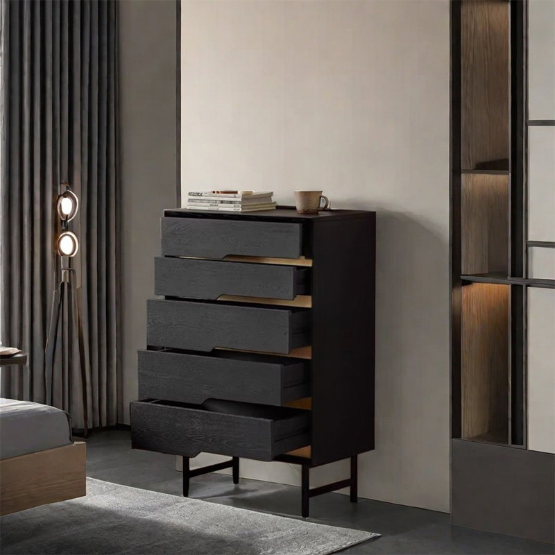 Elegant Storage Cabinet with Hidden Handles