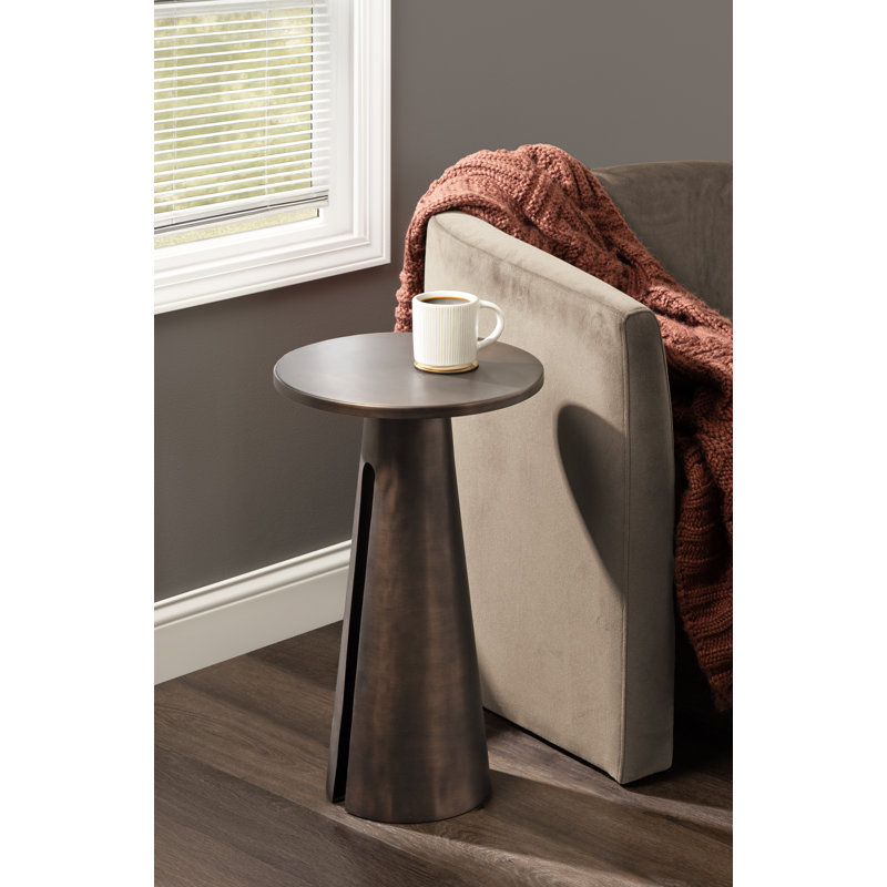 Picard Sculptural Metal Round Side Table