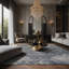 Tapis gris soyeux et moelleux-100861891
