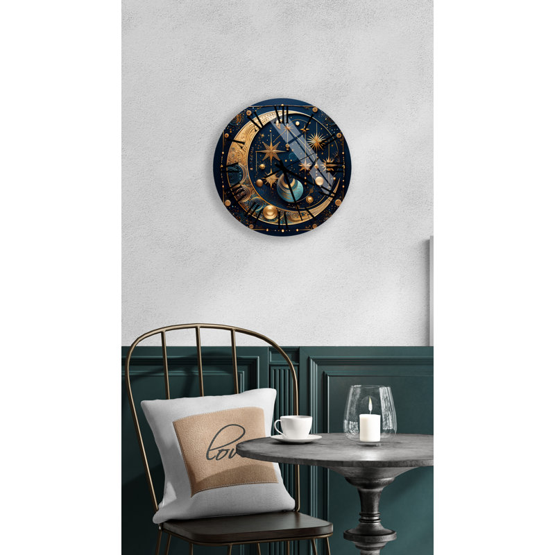 Horloge murale bohémienne, Noir