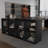Black Rectangular Solid Wood Executive Desk-158748677-158748682