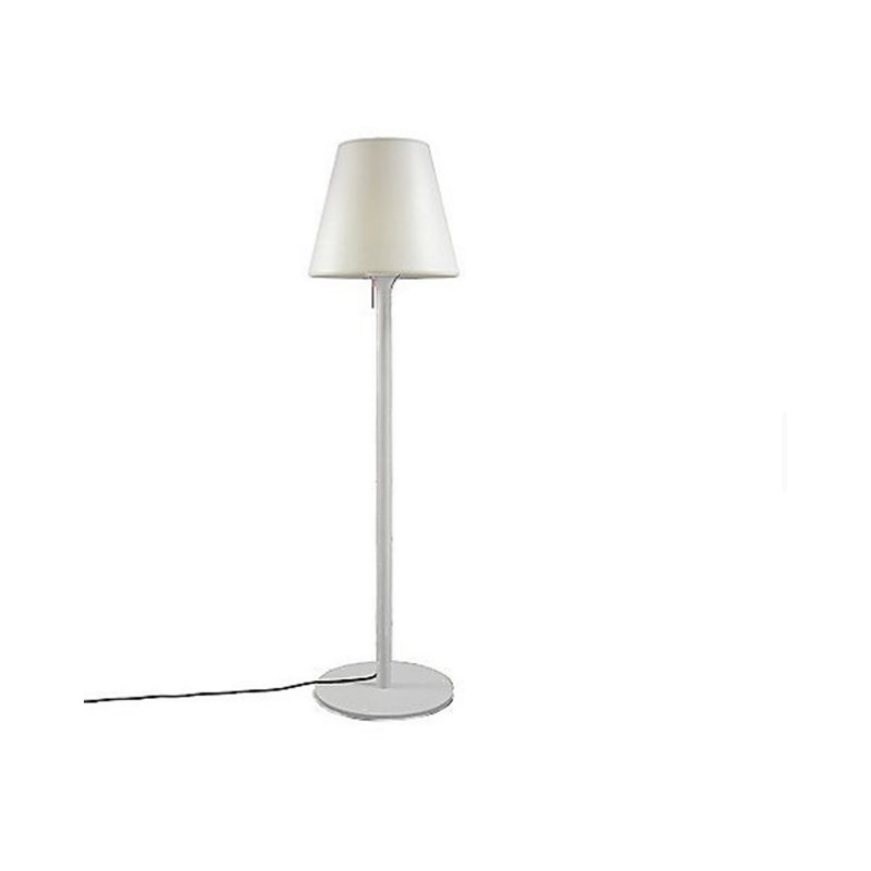 72.8'' White Traditional Floor Lamp with Outlet