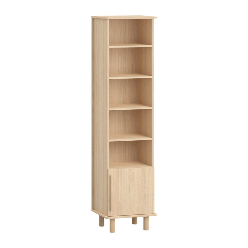 Javion 199.3cm H x 42.3cm W Manufactured Wood + Solid Wood Standard Bookcase