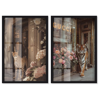 «Wild Cats Set Animals» par Art Remedy