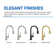 Single Handle 3 Functions Pull-down Sprayer Kitchen Faucet