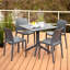 Venice Square Resin Dining Table-1846757497