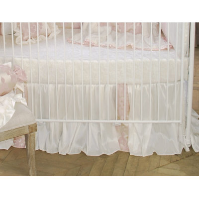 Blush Petal Crib Dust Ruffle / Skirt