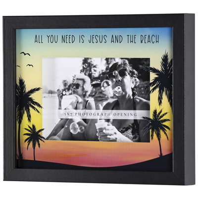 Black Picture Frame with Mat