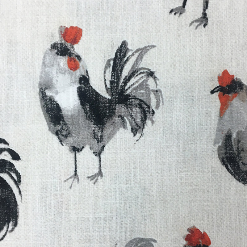  Rooster Linen 18" Throw Pillow