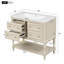 Armoire de salle de bain avec lavabo en résine et 4 tiroirs-1626779514