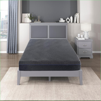 Mattresses | 11-Inch Green Tea Gel-Infused Memory Foam Mattress, Gray, Mattress in a Box | Queen | Foam