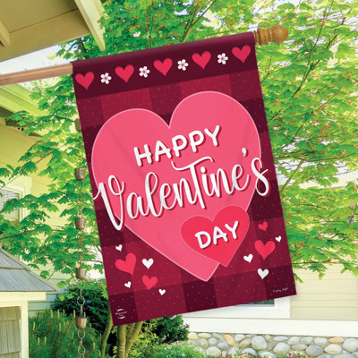 Joyeux Saint-Valentin, drapeau de la maison