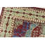 Tapis rouge / vert en laine noué à la main de conception unique 10 pi 2 po x 14 pi 2 po Gaelen