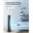 Paris-Rhône Tower Fan, 35" 65° Oscillating Cooling Fan with Remote Included, LED Display, 3 Speeds, 9 Modes, Up To 12H Timer